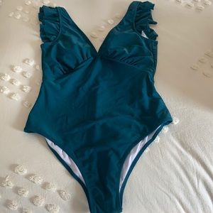 Cupshe turquoise one piece